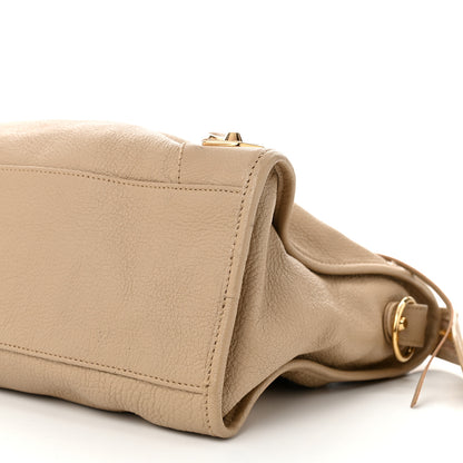 Balenciaga Shiny Goatskin Gold Metallic Edge Hardware City Beige Sahara 11 of 12