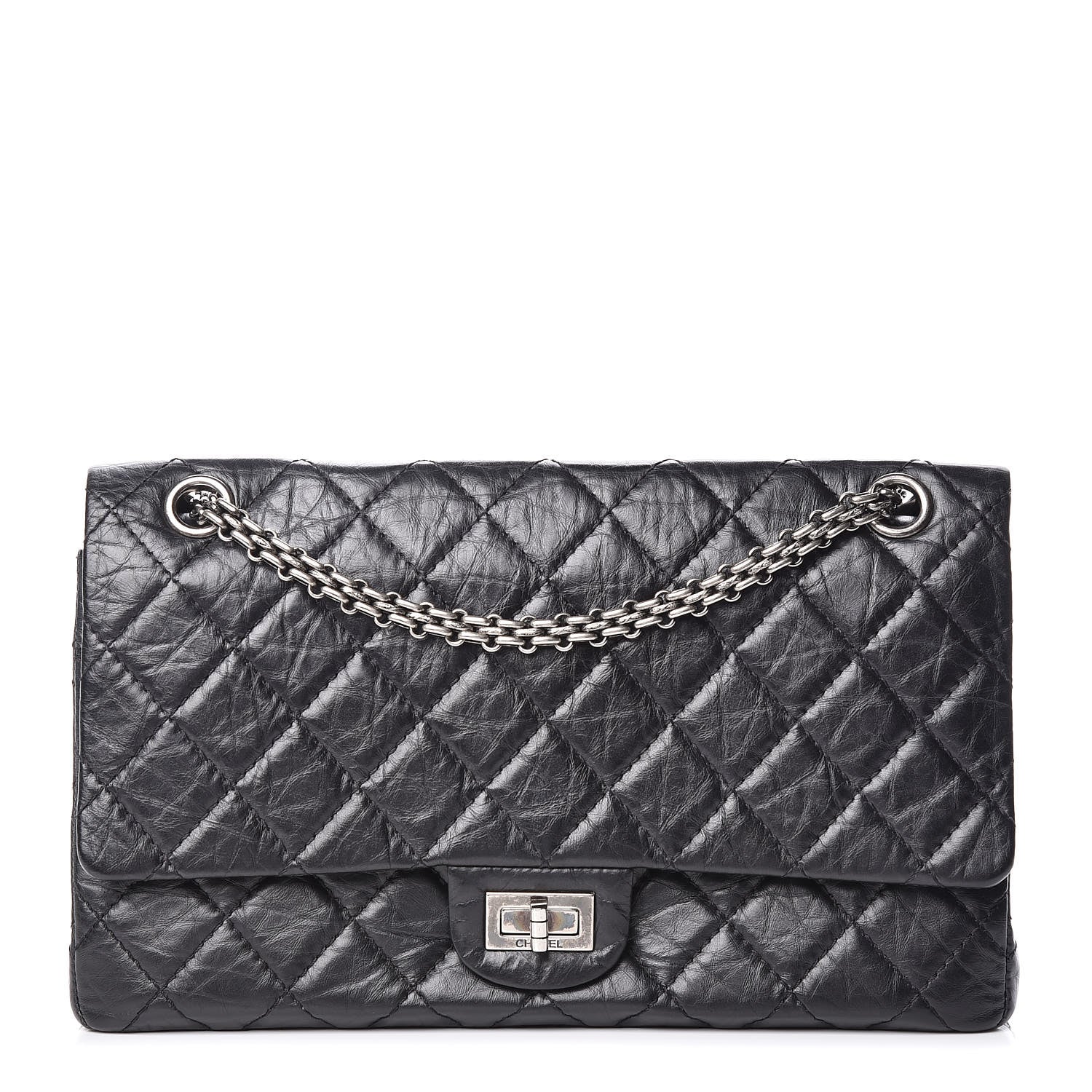 Chanel Aged Calfskin Quilted 2.55 Reissue 226 Flap Black 1 of 11