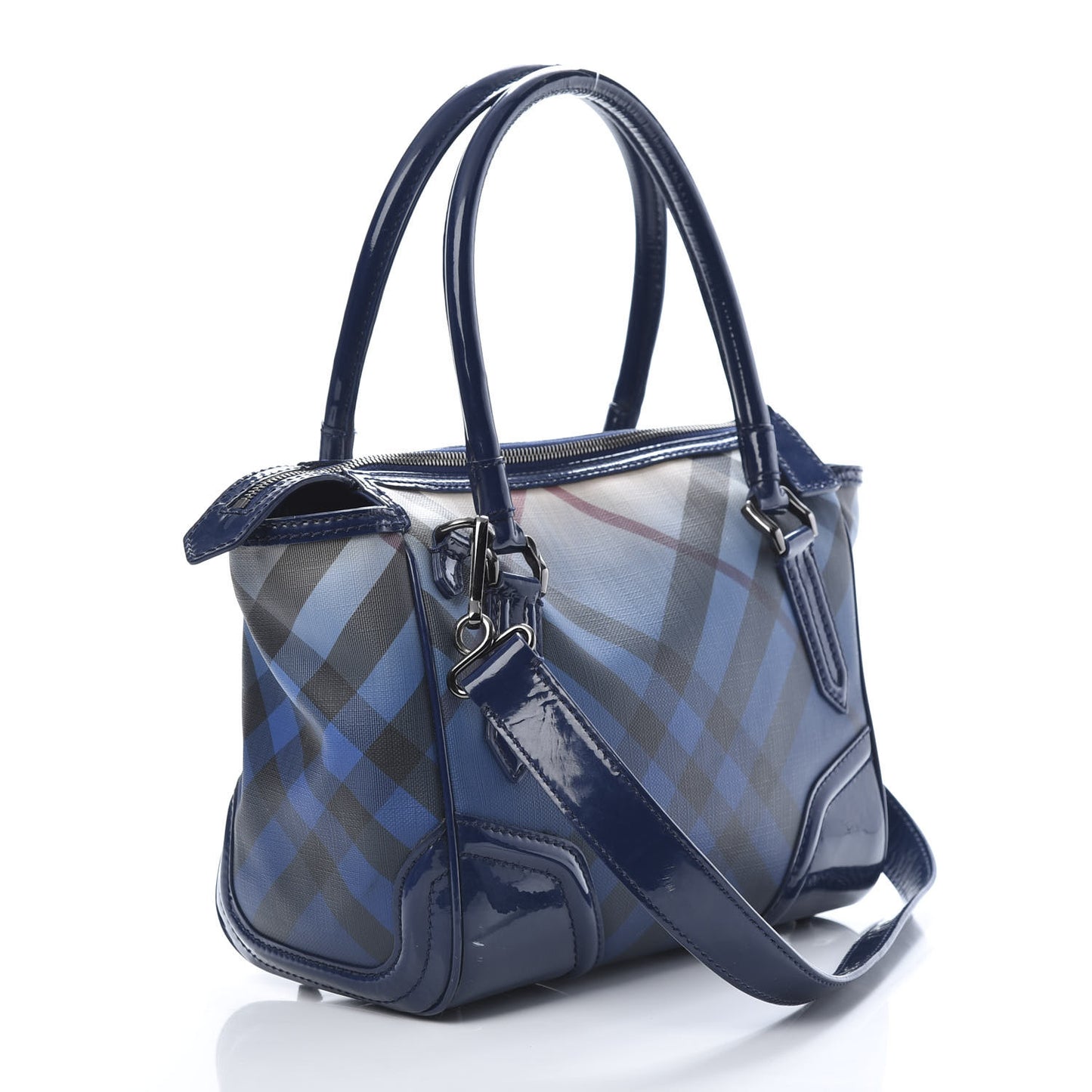 Patent Nova Pop Degrade Top Handle Bag Jet Blue