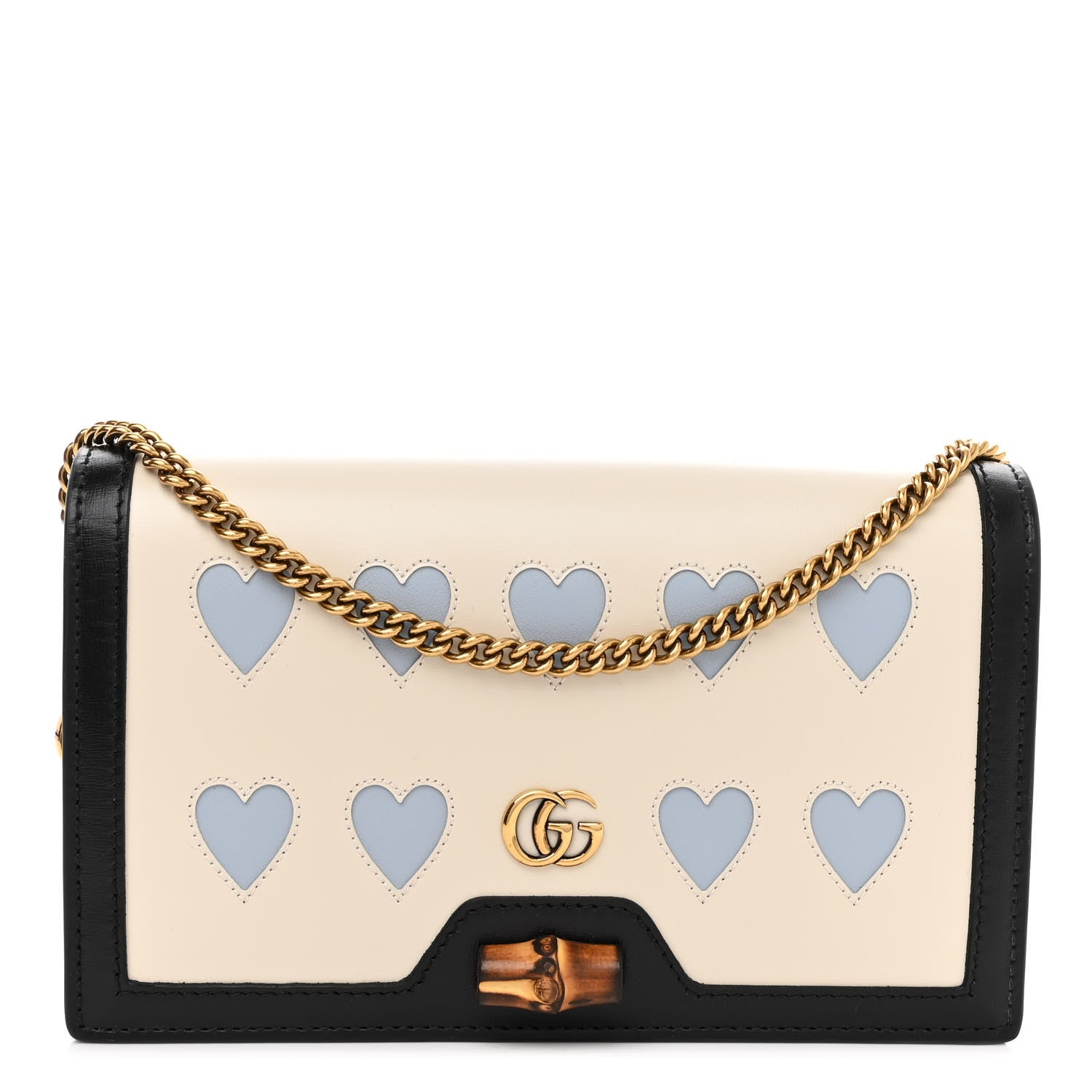 Gucci Calfskin Lovelight Mini Diana Chain Bag Mystic White Paradise Cloude 1 of 8
