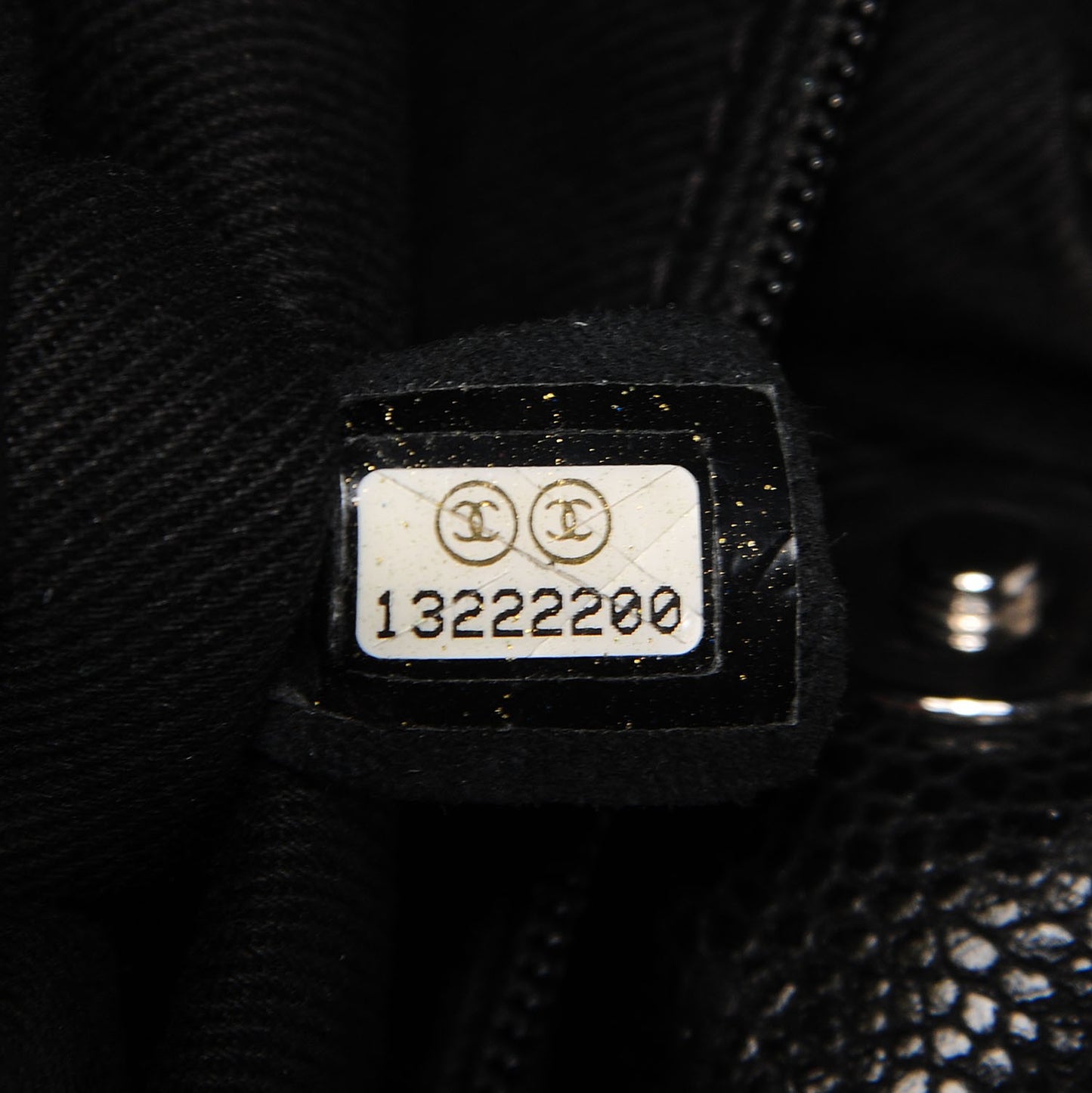Caviar 31 Drawstring Tote Black
