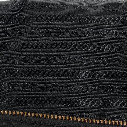 Prada Tessuto Nylon Origami Pleated Clutch Wristlet Nero Black 8 of 9