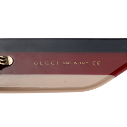 Gucci Acetate Oversized Rectangle Frame Web Sunglasses GG 0275/S Tortoise 6 of 8