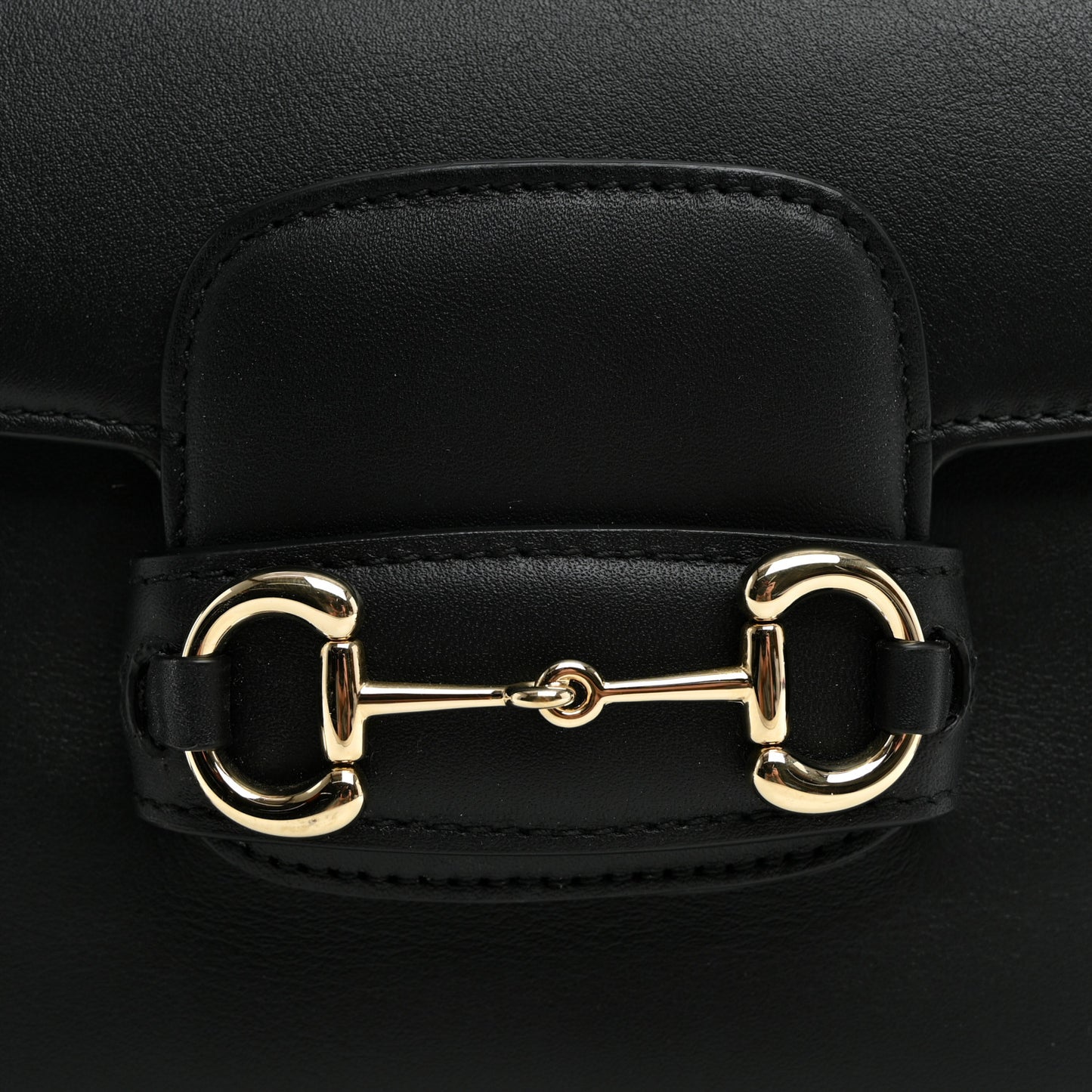 Arabella Calfskin Horsebit 1955 Shoulder Bag Black