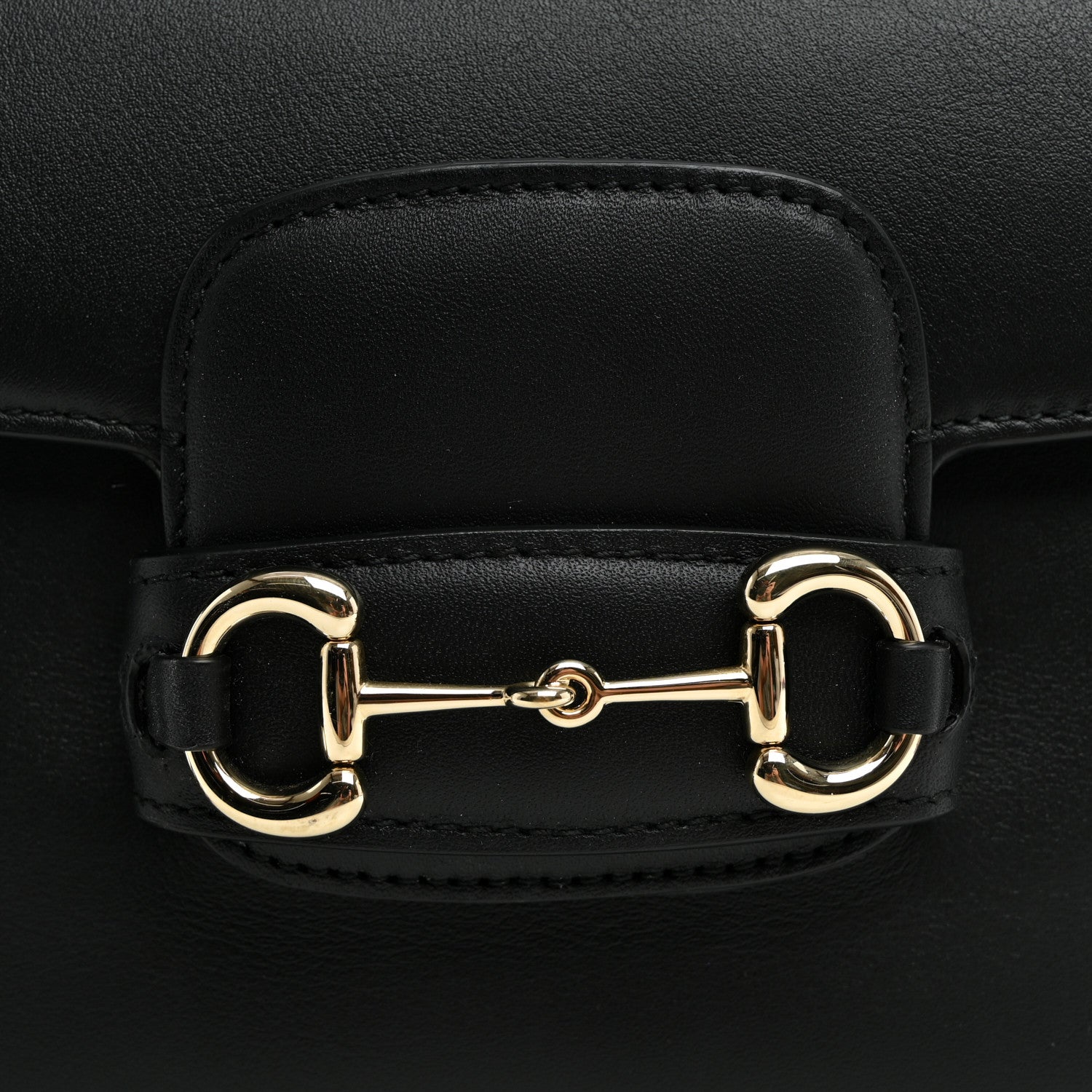 Gucci Arabella Calfskin Horsebit 1955 Shoulder Bag Black 7 of 10