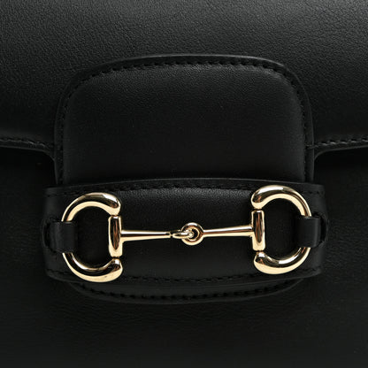 Gucci Arabella Calfskin Horsebit 1955 Shoulder Bag Black 7 of 10