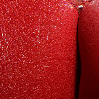 Hermes Veau Gulliver Touareg Abal Handbag Rouge Vif 8 of 10