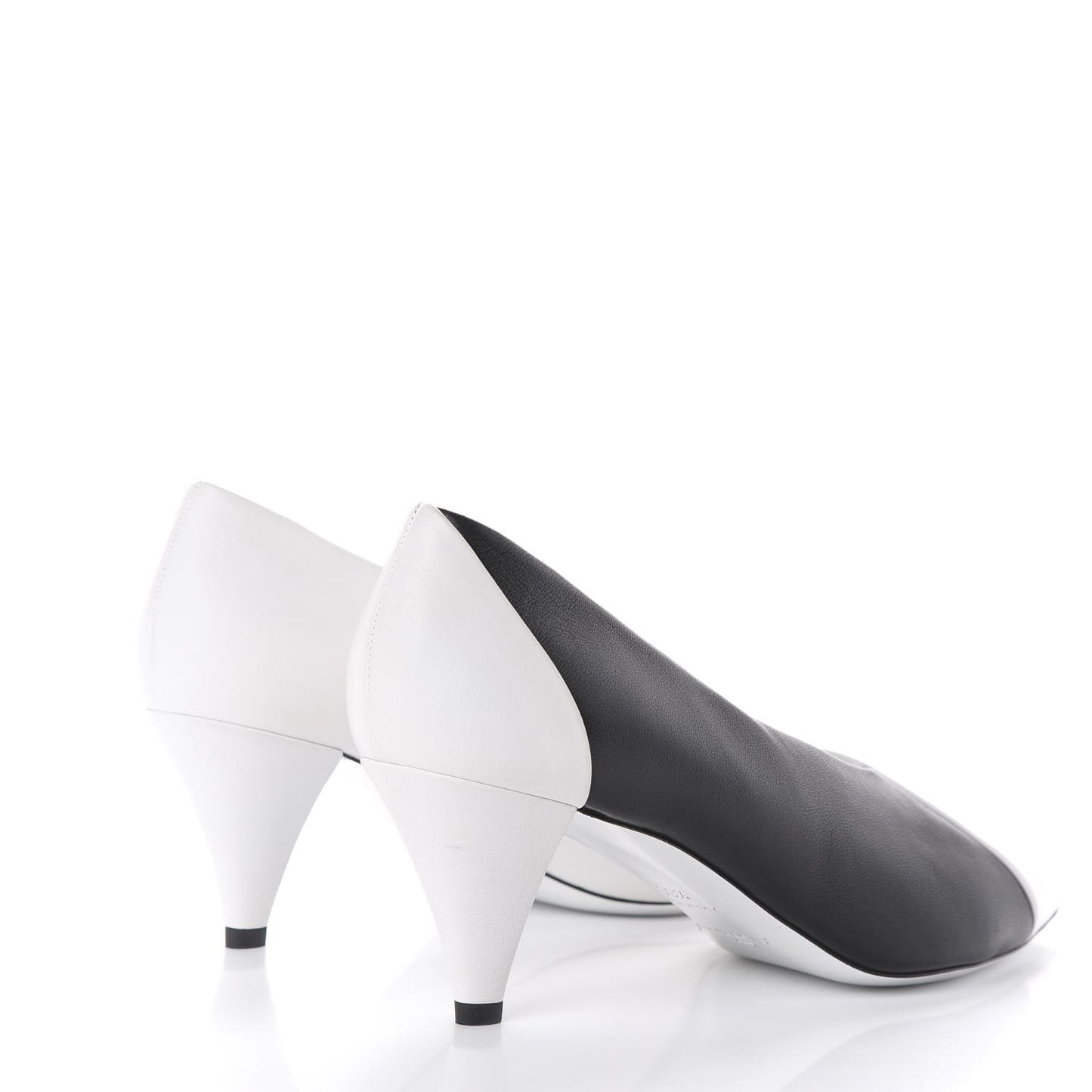 Nappa Two Tone Pumps 39.5 Black