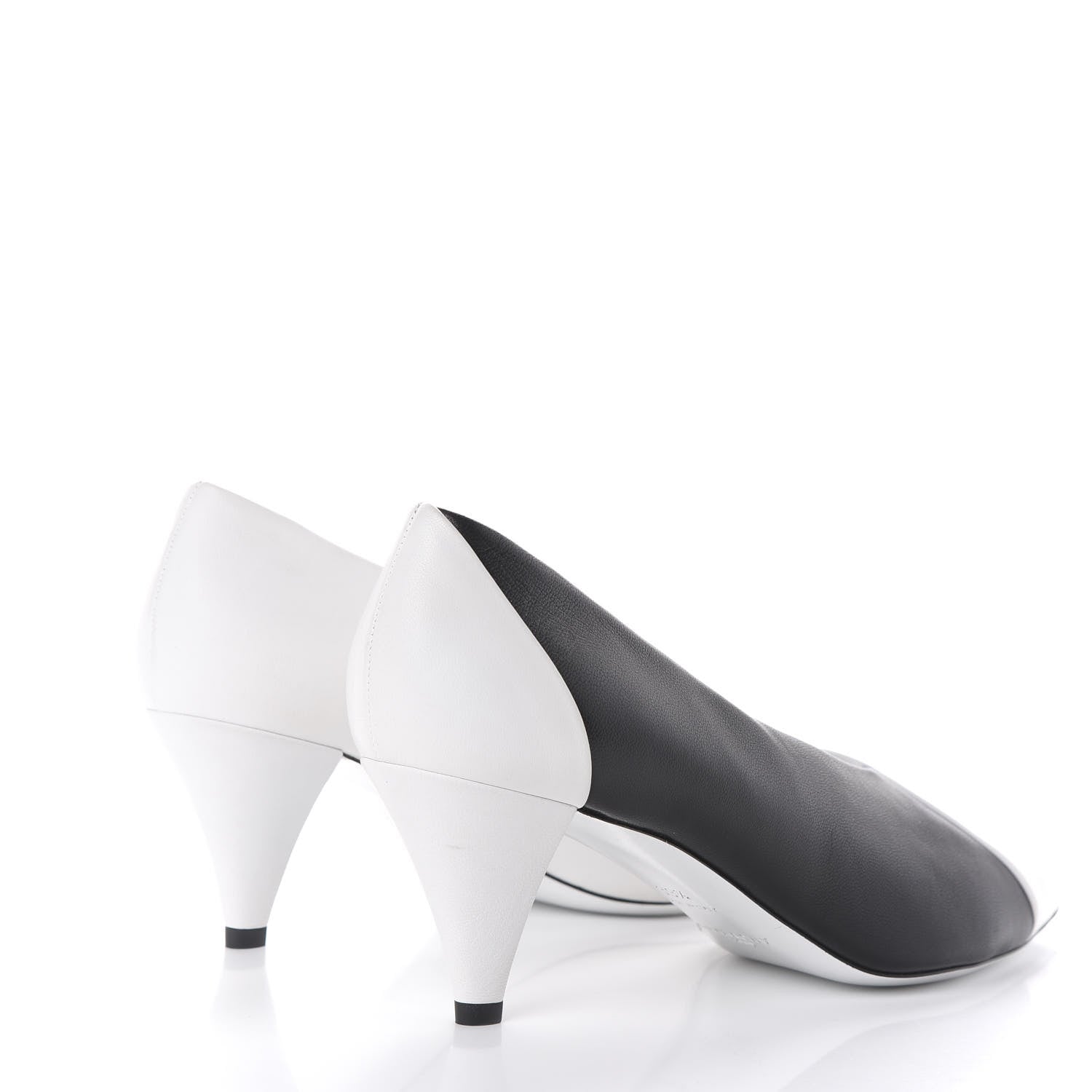 Givenchy Nappa Two Tone Pumps 39.5 Black 4 of 9