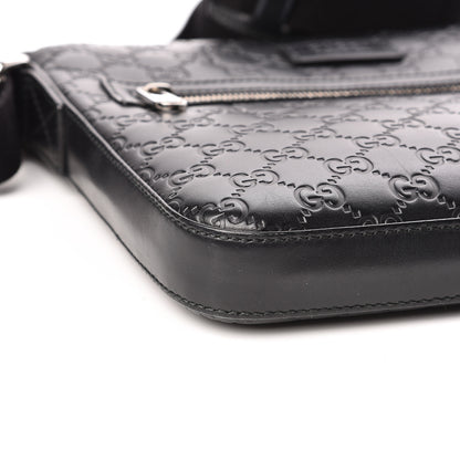 Gucci Guccissima Signature Small Messenger Bag Black 8 of 10
