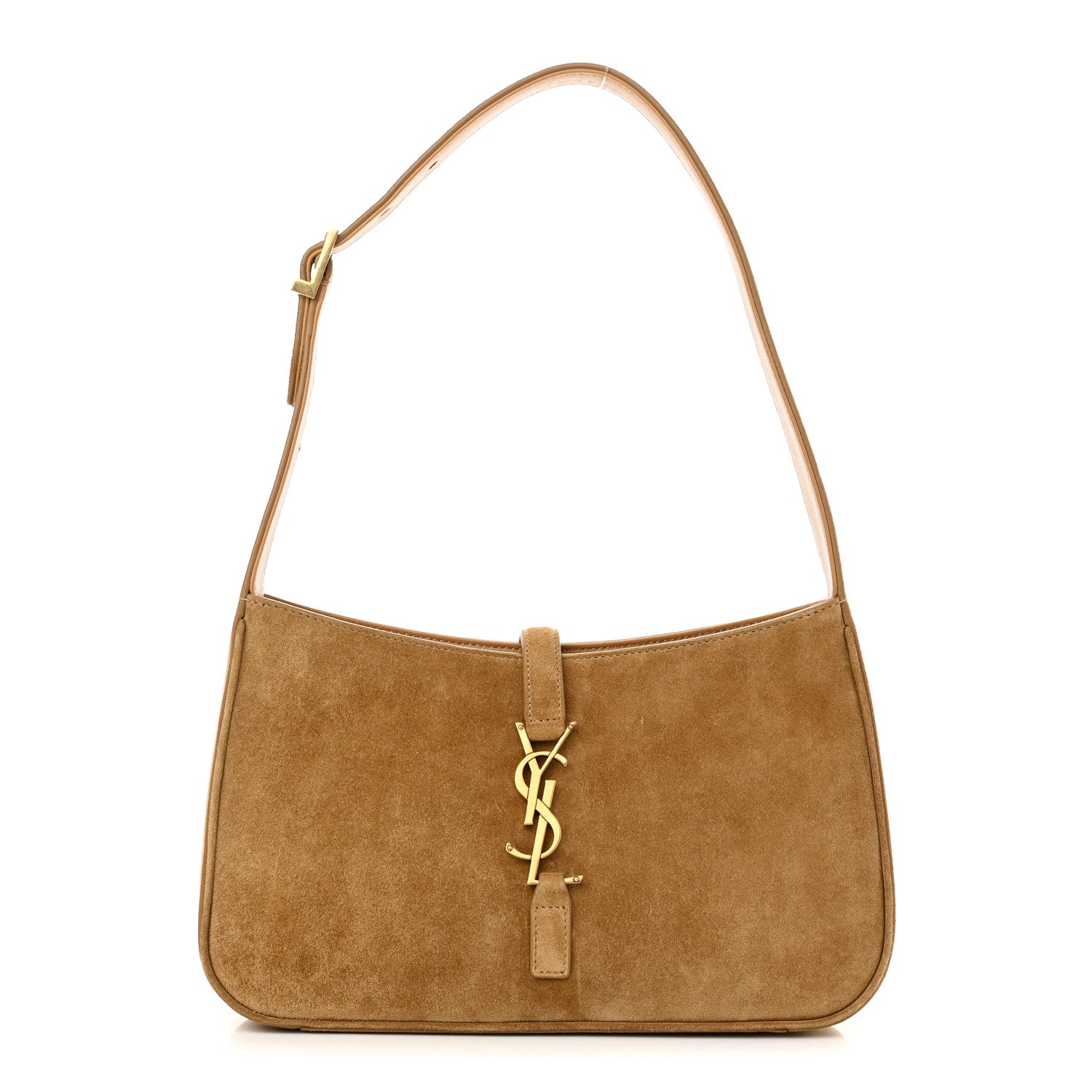 Saint Laurent Suede Calfskin Le 5 A 7 Hobo Beige 1 of 10