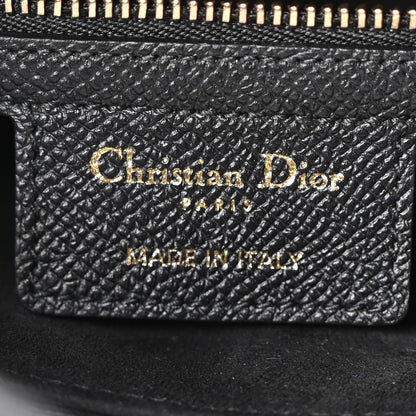 Christian Dior Grained Calfskin Saddle Bag With Strap Black 6 of 11