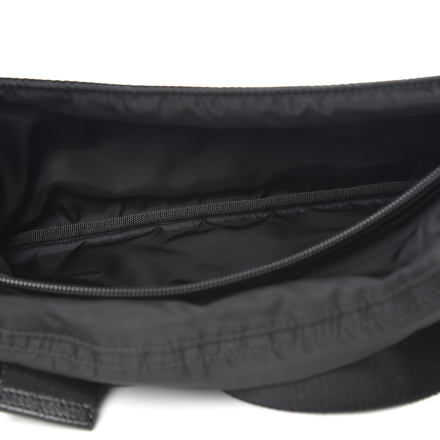 Tessuto Nylon Saffiano Belt Bag Black