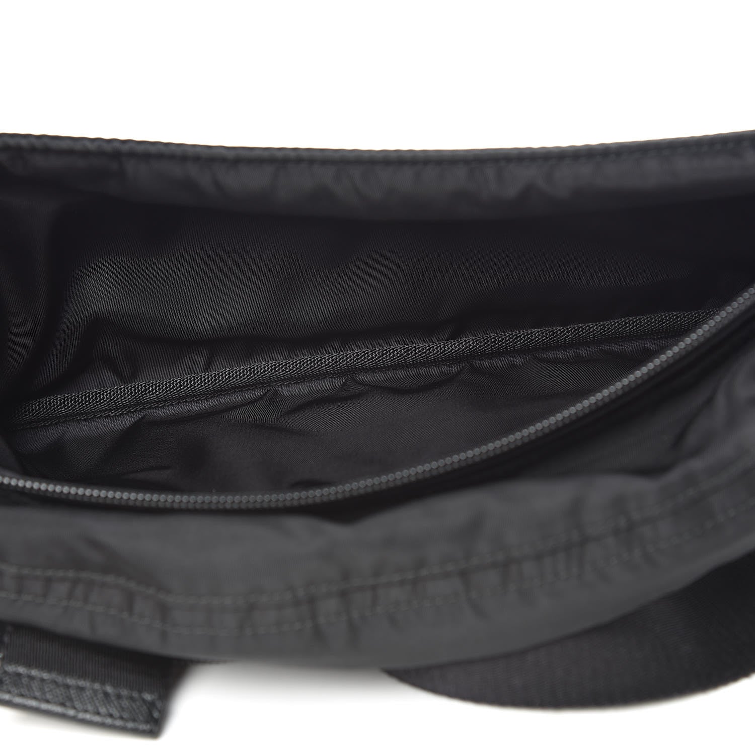 Prada Tessuto Nylon Saffiano Belt Bag Black 5 of 12