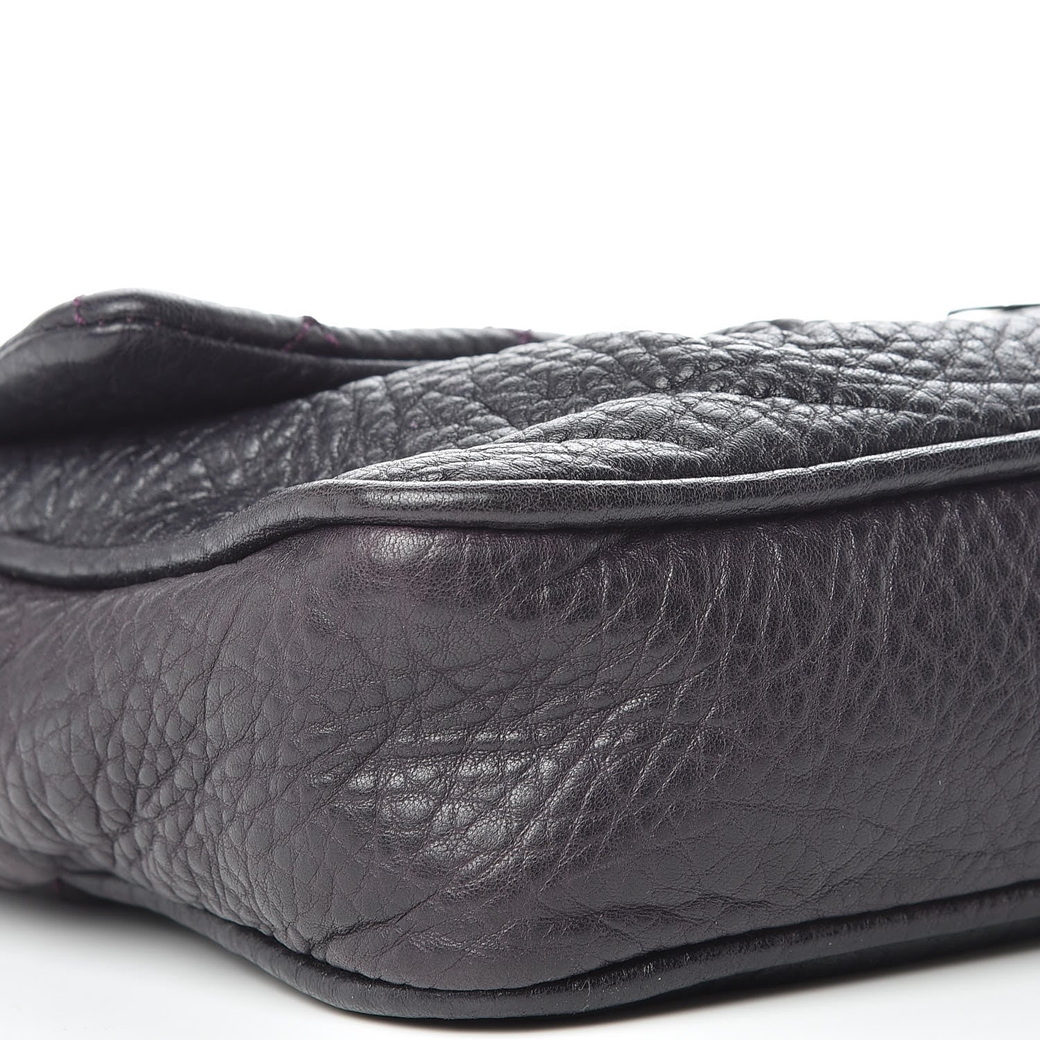 Chanel Distressed Lambskin Lady Braid Flap Dark Purple 6 of 15
