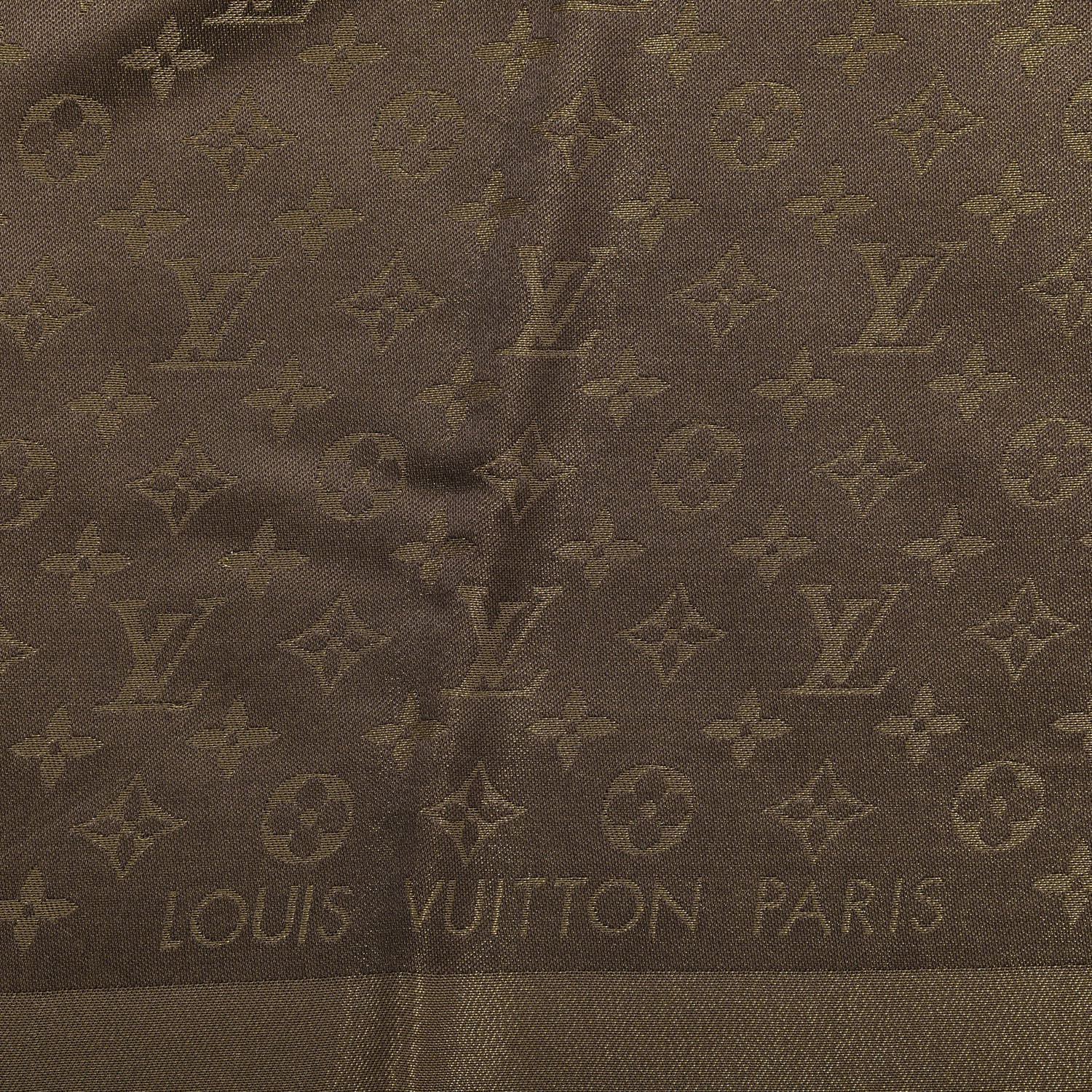 Louis Vuitton Silk Lurex Wool Monogram Shine Shawl 2 of 3