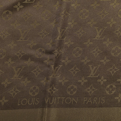 Louis Vuitton Silk Lurex Wool Monogram Shine Shawl 2 of 3