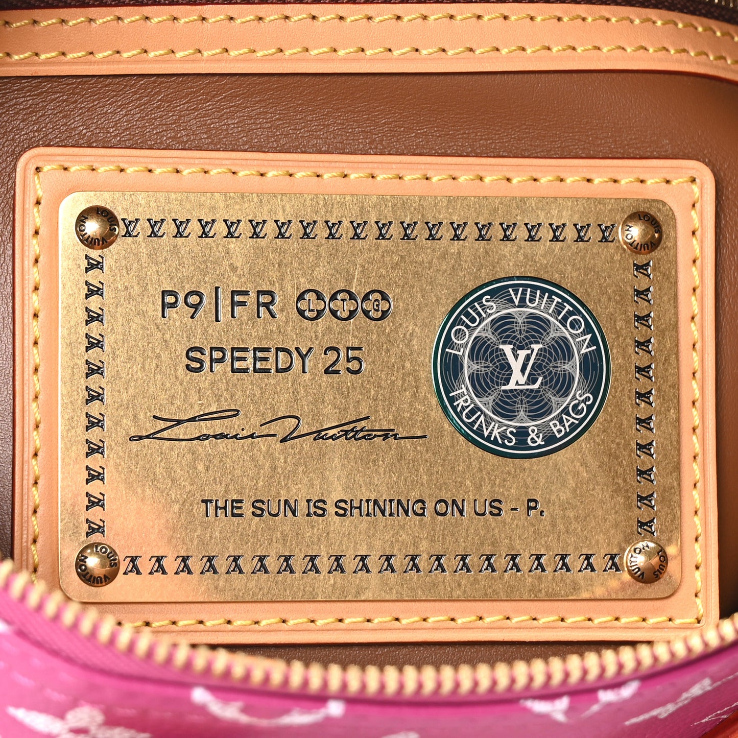 Calfskin Monogram Speedy P9 Bandouliere 25 Agate