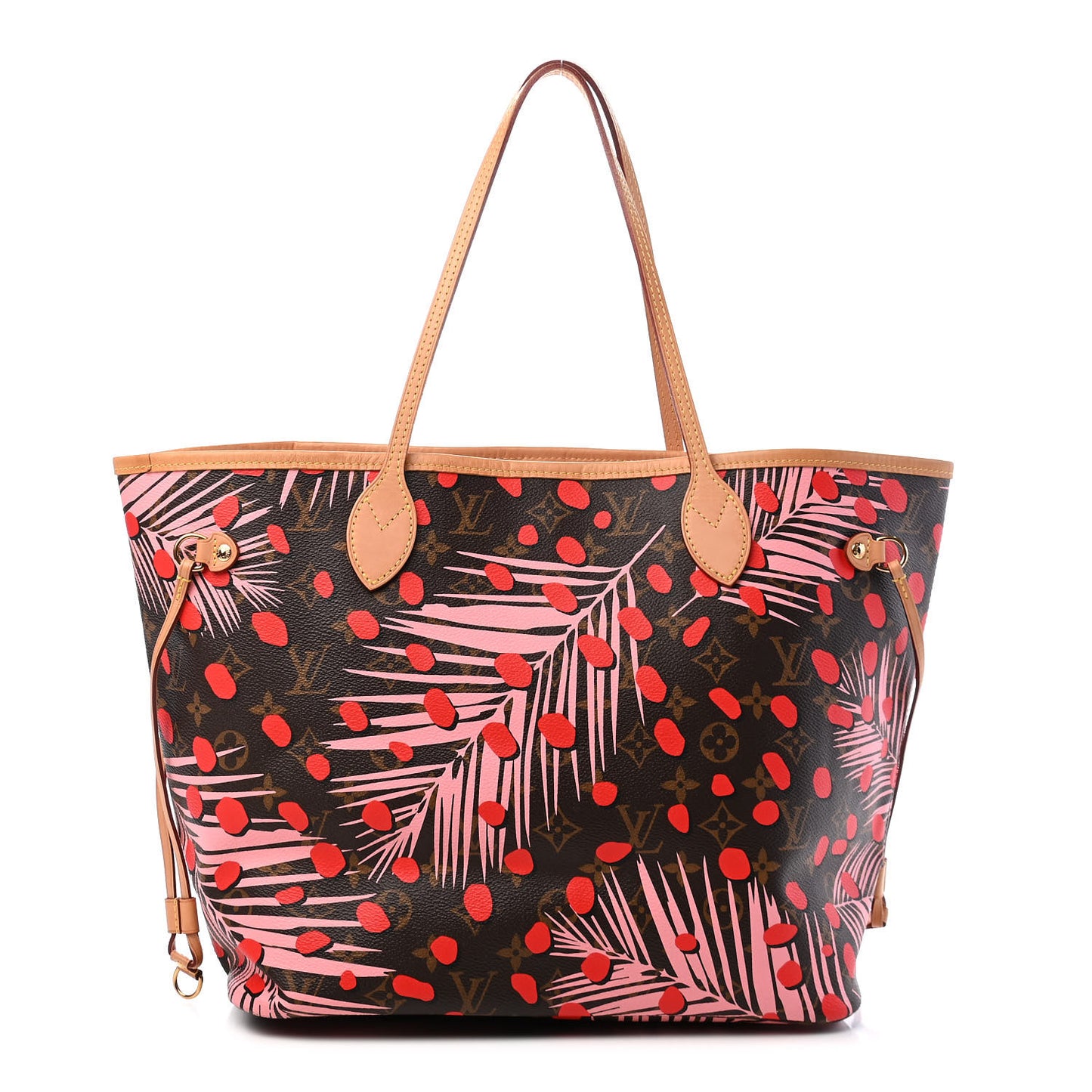 Monogram Jungle Dots Neo Neverfull MM Sugar Pink Poppy