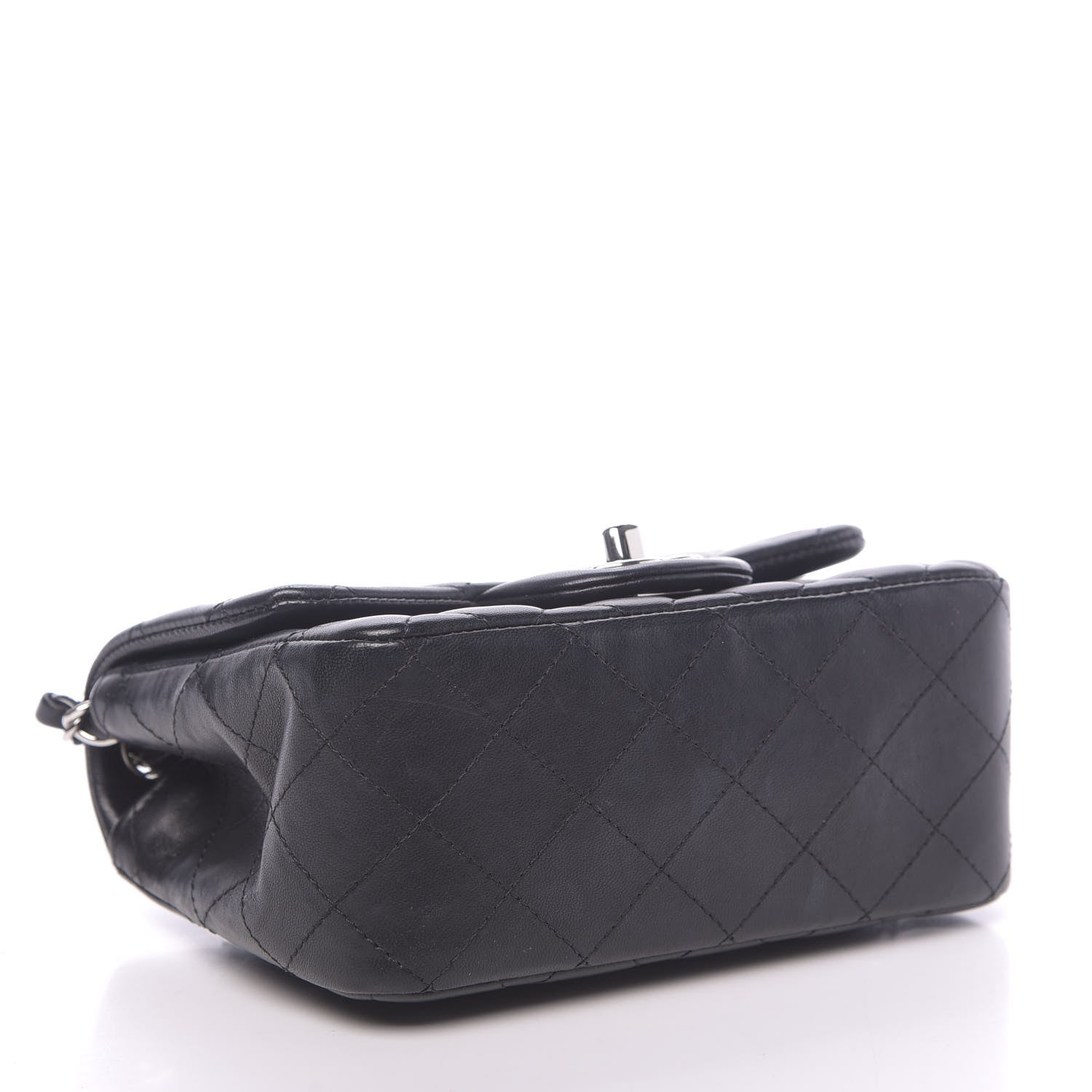 Chanel Lambskin Quilted Mini Square Flap Black 4 of 11