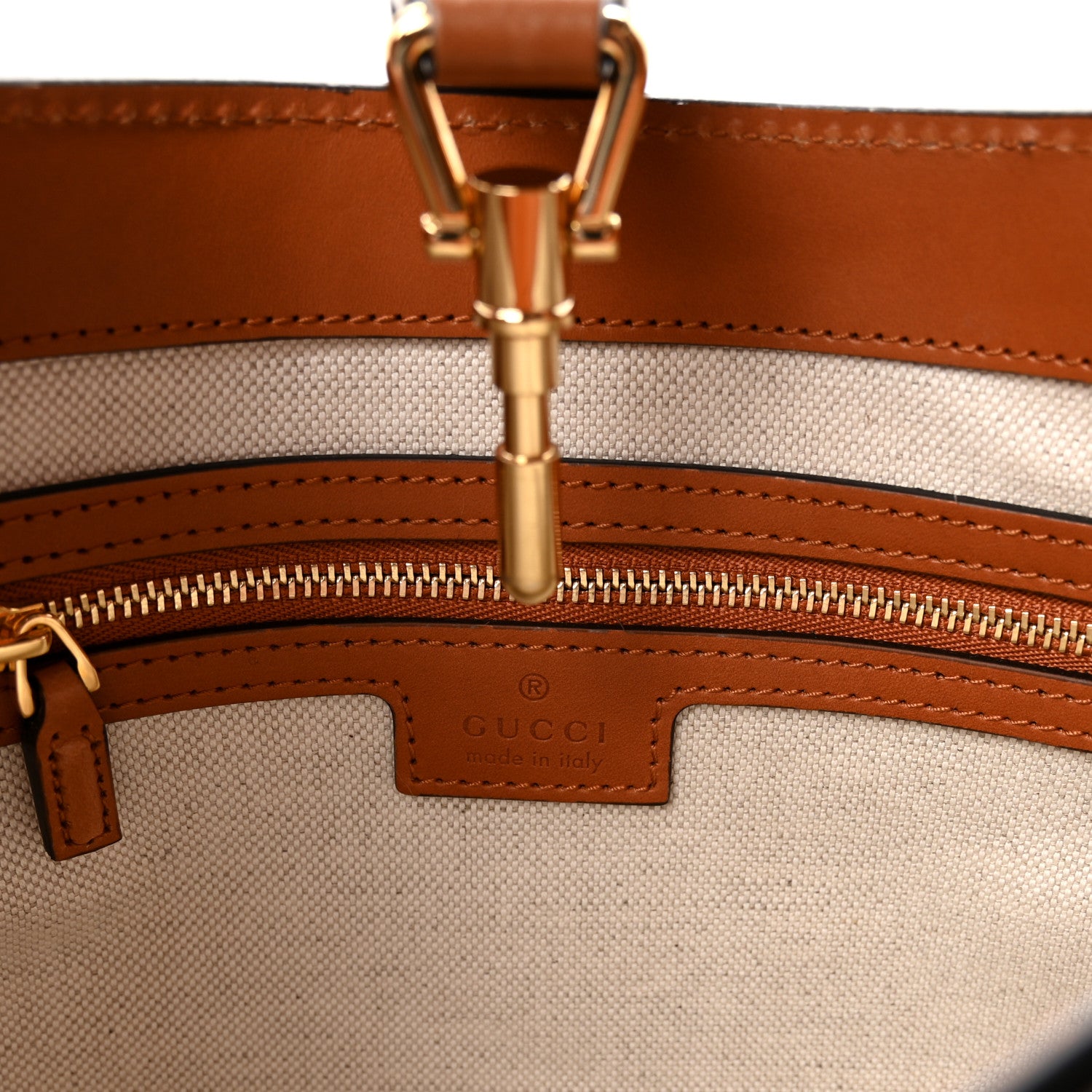 Gucci Calfskin Small Jackie 1961 Hobo Harness Brown 6 of 9
