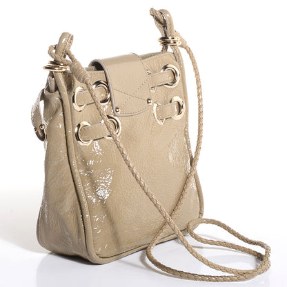 Jimmy Choo Patent Crossbody Flap Bag Nude 3 of 7