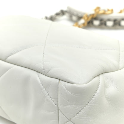 Chanel Lambskin Quilted Medium Chanel 19 Flap White 8 of 15