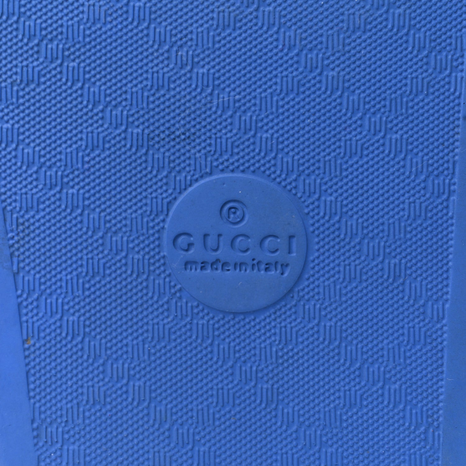 Gucci Rubber GG Monogram Mens Slide Sandals 8 Bright Splash 7 of 8