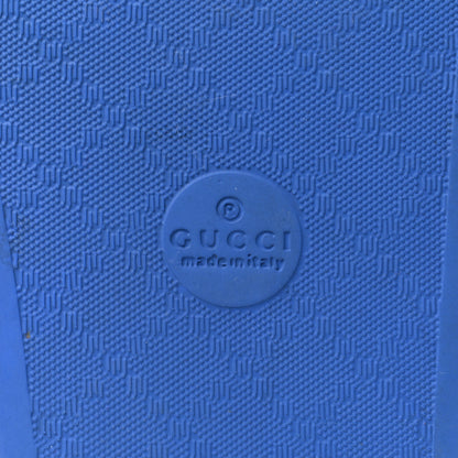 Gucci Rubber GG Monogram Mens Slide Sandals 8 Bright Splash 7 of 8