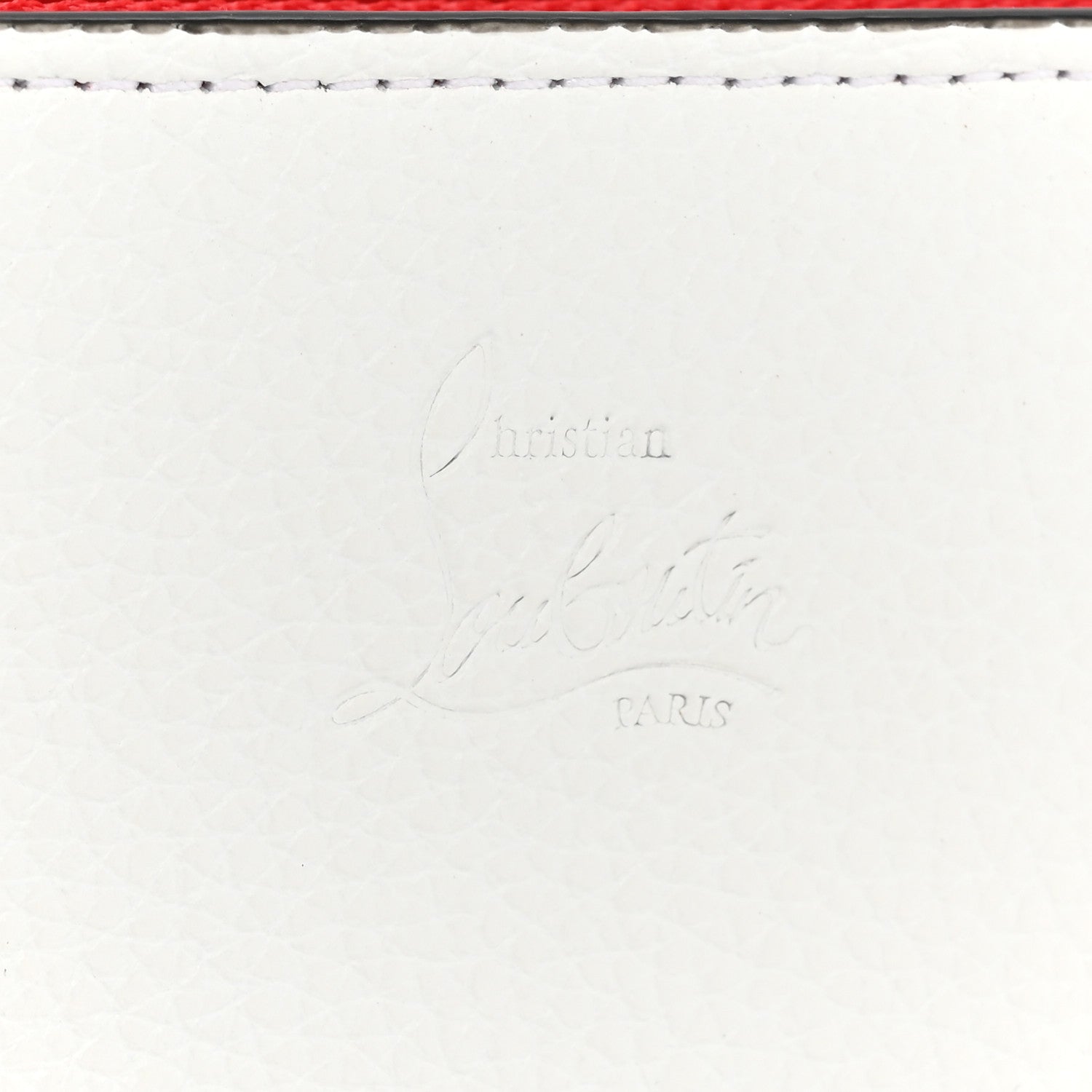 Christian Louboutin Calfskin Empire Maxi Spikes Paloma Clutch White 8 of 16