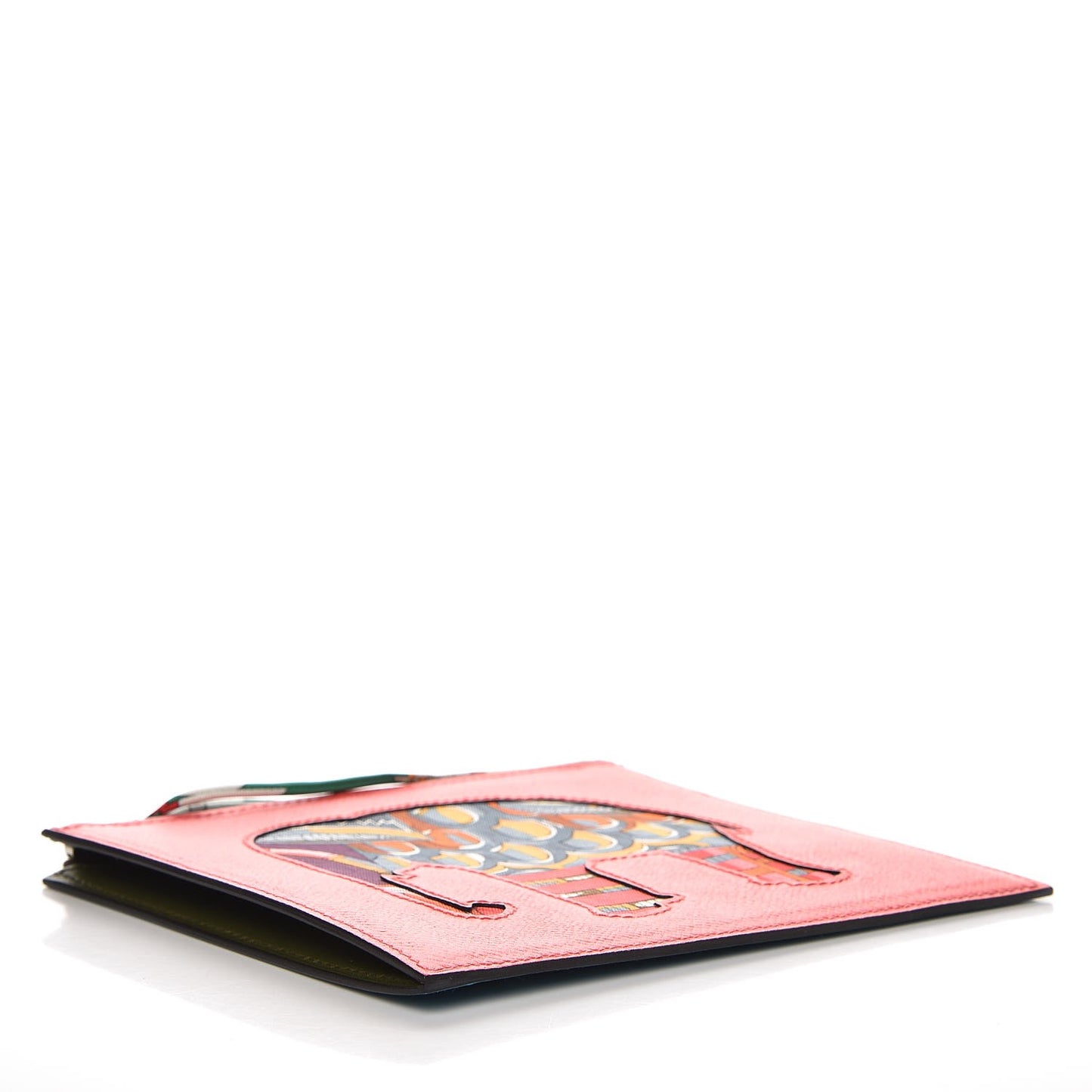 Epsom Swift Petit H Flat Case Rose Jaipur Turquoise