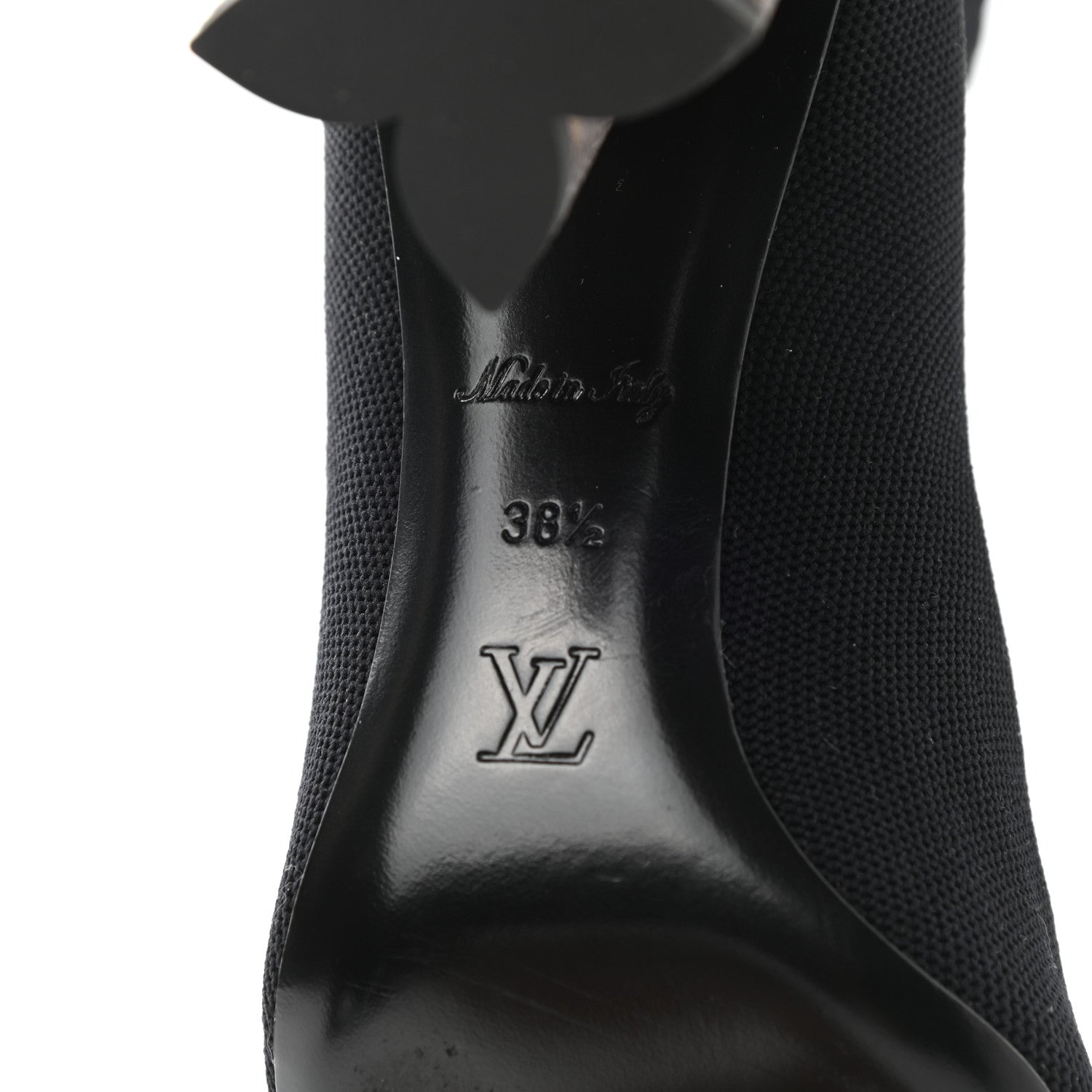 Louis Vuitton Monogram Stretch Fabric Silhouette Ankle Boots 38.5 Black 7 of 8