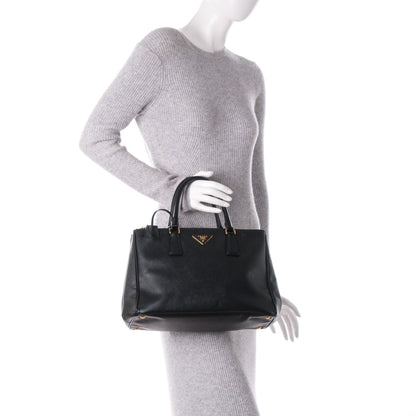 Prada Saffiano Medium Galleria Double Zip Tote Black 3 of 10