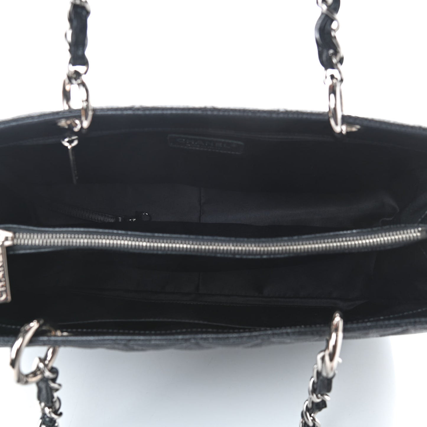 Caviar Quilted Grand Shopping Tote GST Black