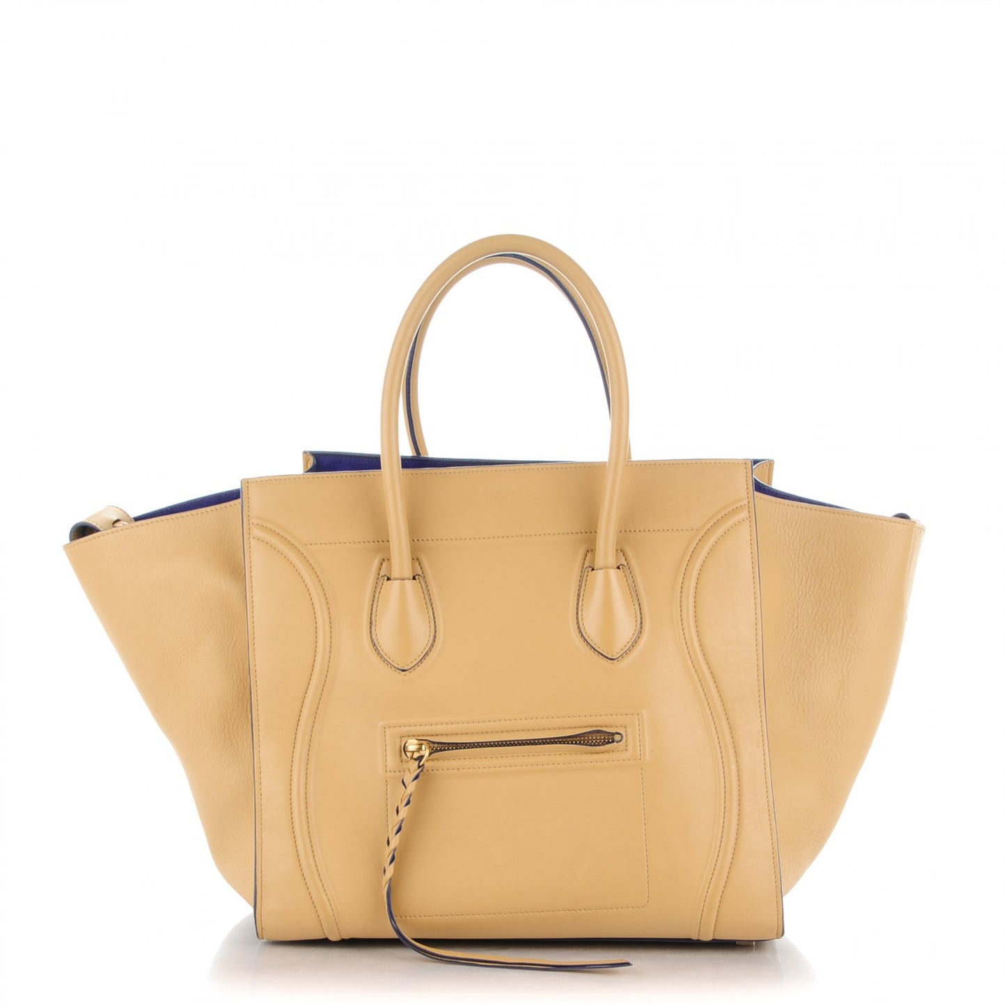 Smooth Calfskin Medium Phantom Luggage Sand