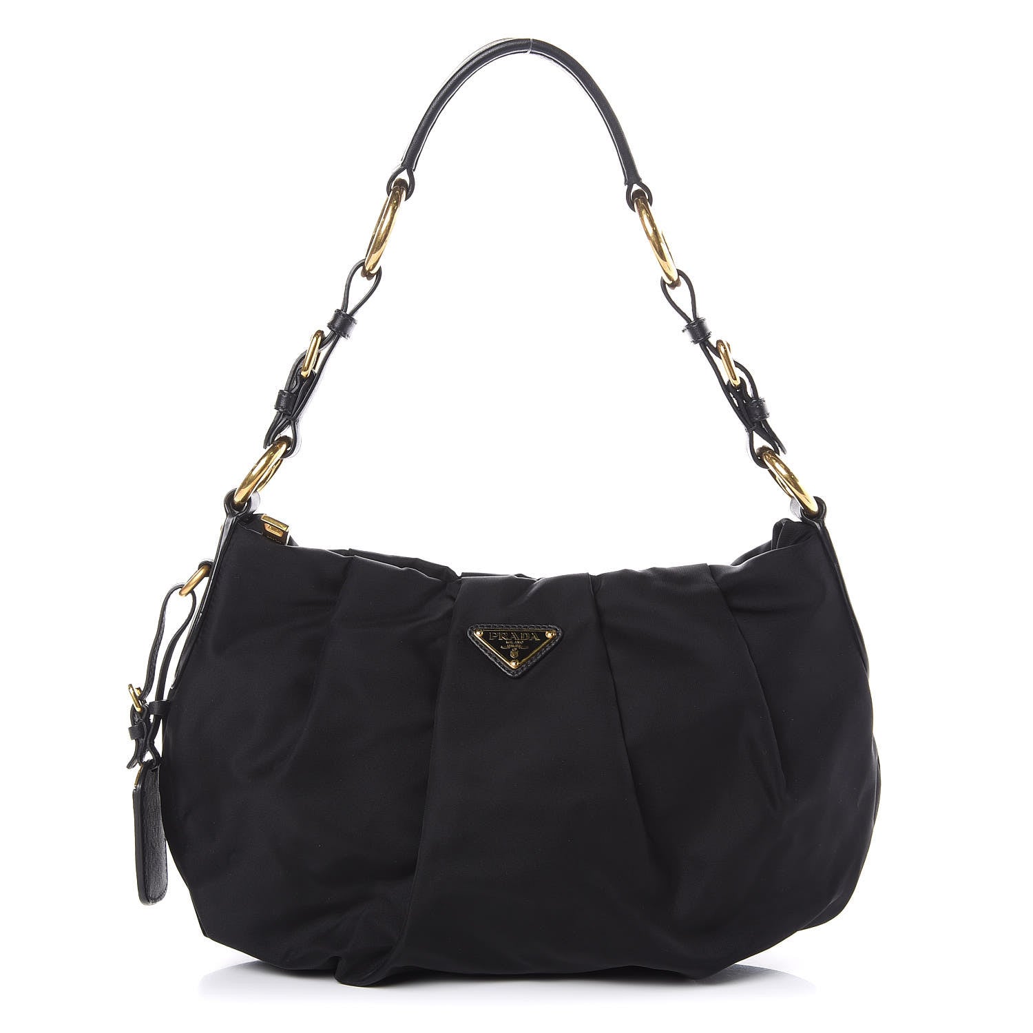 Prada Tessuto Nylon Shoulder Bag Black 1 of 8