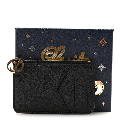 Louis Vuitton Empreinte Monogram Zipped Romy Card Holder Black 7 of 7