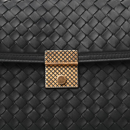 Bottega Veneta Nappa Intrecciato Small Padlock Messenger Black 8 of 10