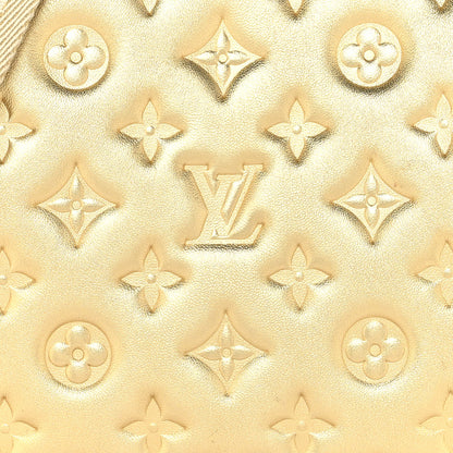 Louis Vuitton Lambskin Embossed Monogram Coussin PM Gold 9 of 11
