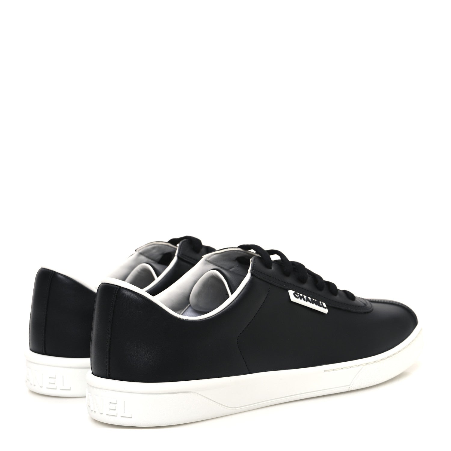 Chanel Calfskin CC Womens Sneakers 41 Black 41 Black 5 of 10