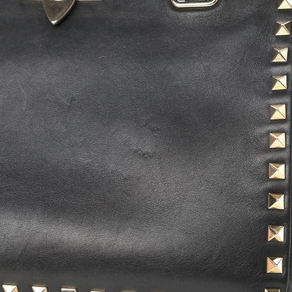 Valentino Garavani Vitello Small Rockstud Tote Black 16 of 16