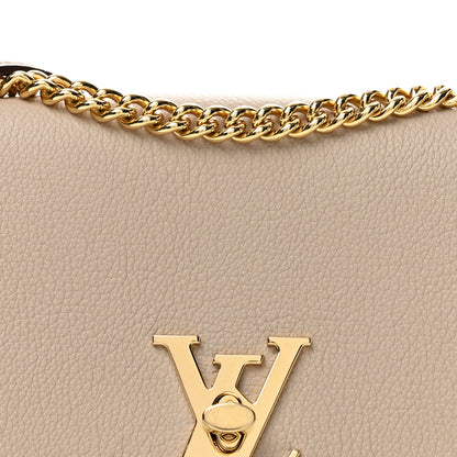 Louis Vuitton Soft Calfskin Mylockme Chain Bag BB Greige 7 of 11