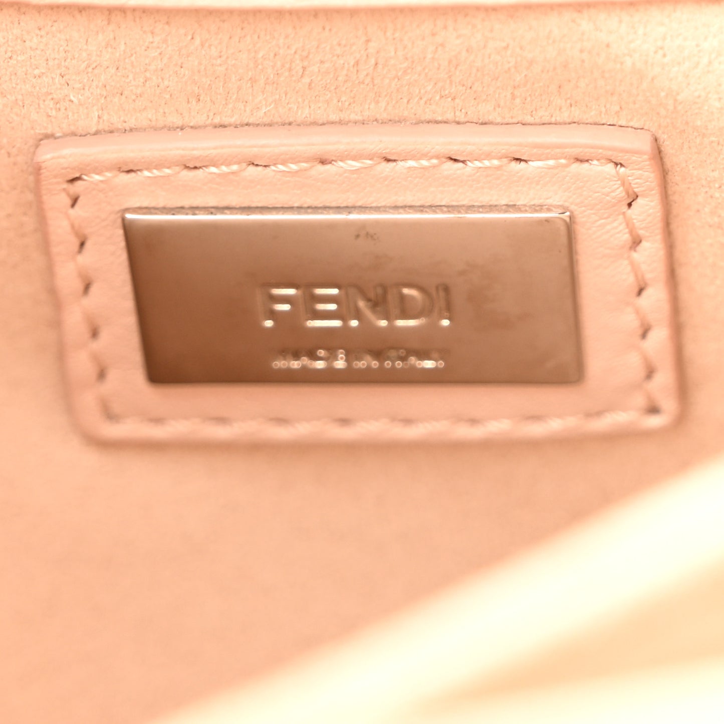 Vitello Dolce Crystal 3Baguette Shoulder Bag White Pink