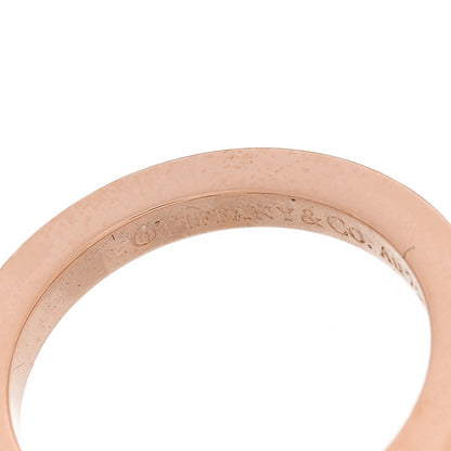 Tiffany 18K Rose Gold T Square Ring 54 7 4 of 6