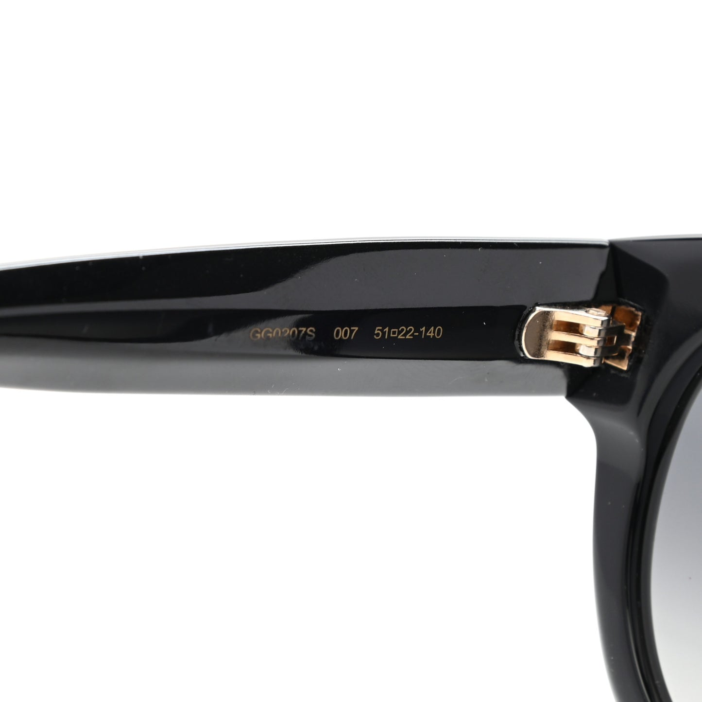 Round Frame Star Sunglasses GG0208S Black