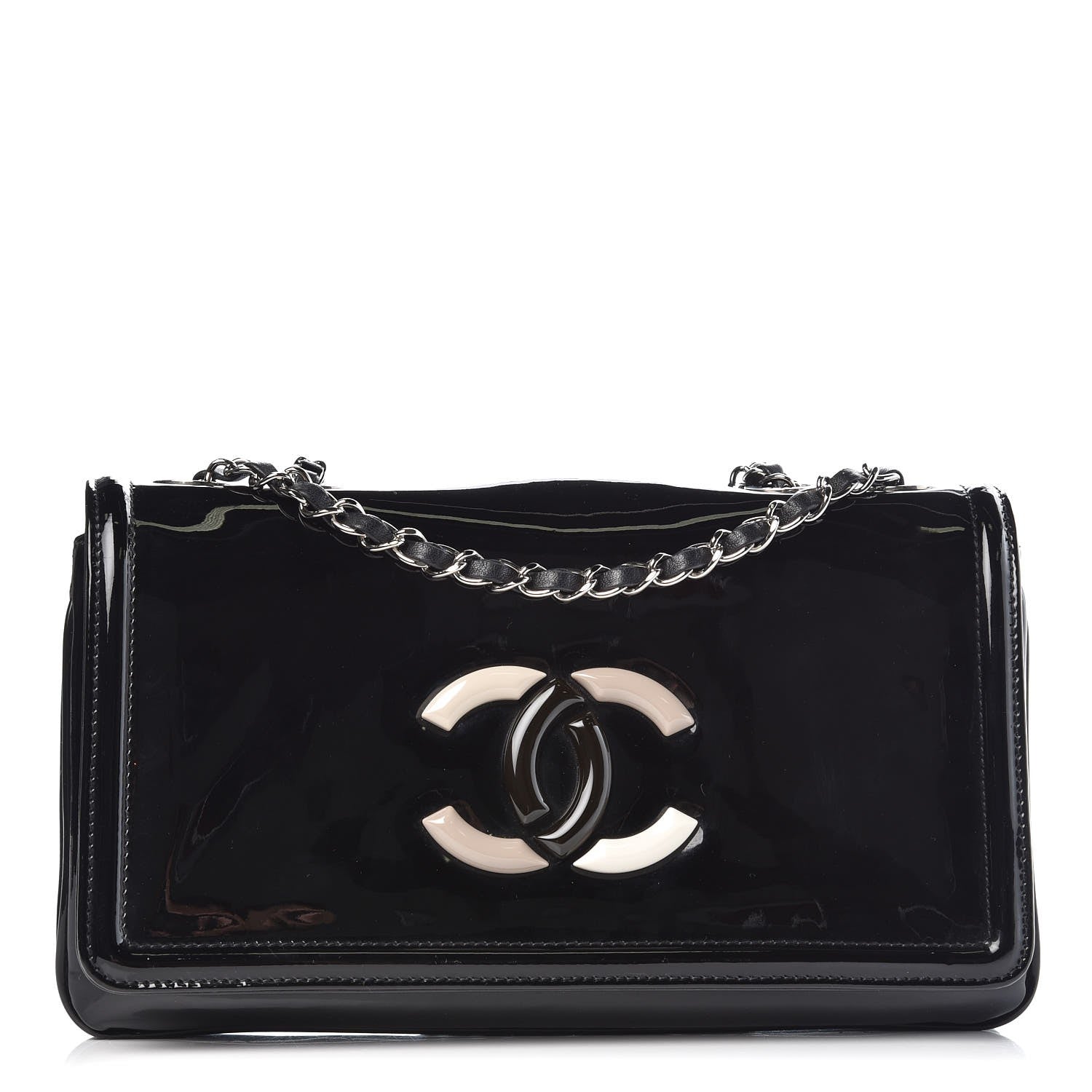 Chanel Vinyl Lipstick Flap Black 1 of 7