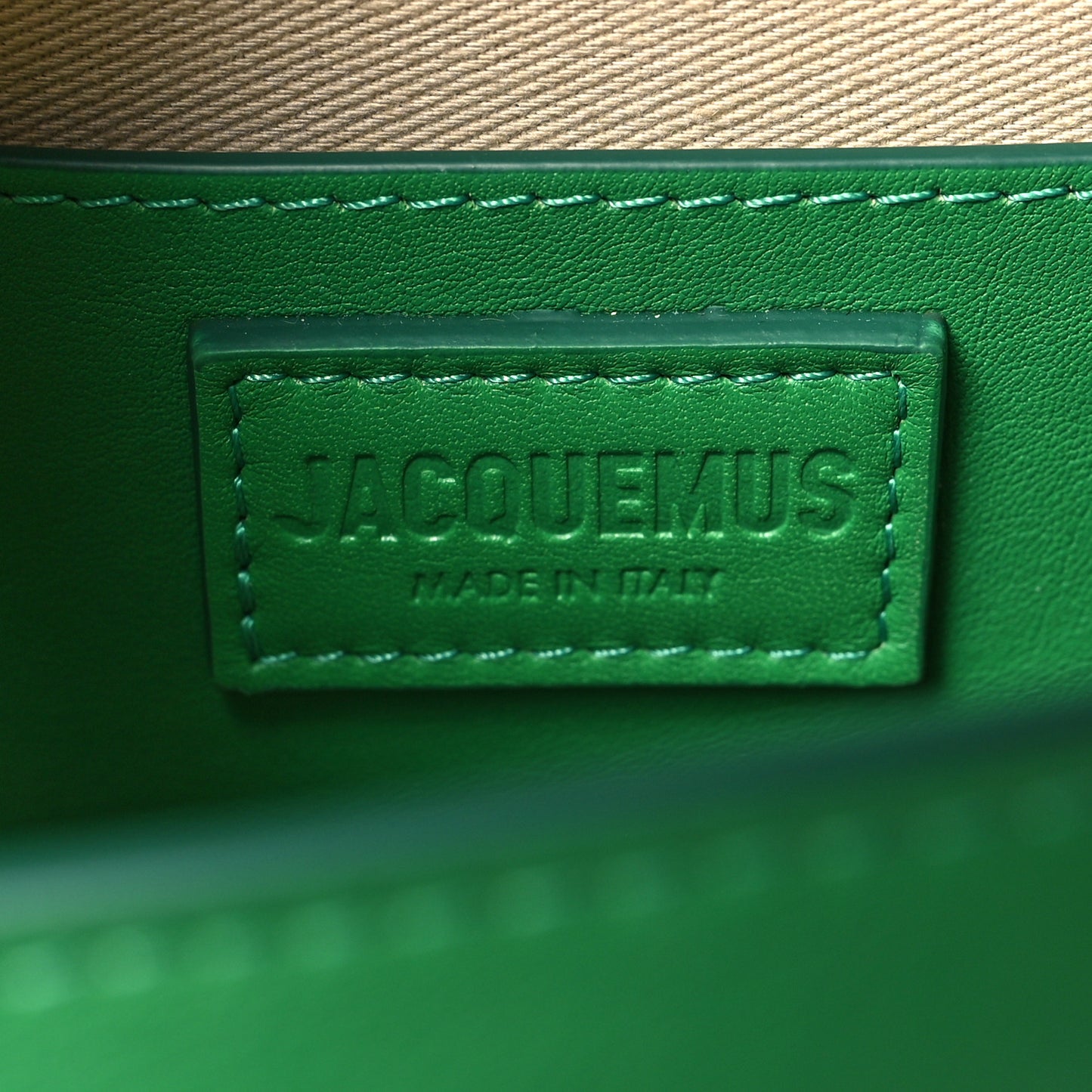 Smooth Calfskin Le Bambinou Green