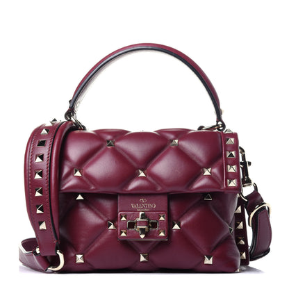Valentino Garavani Nappa Mini Candystud Top Handle Bag Cerise 1 of 11