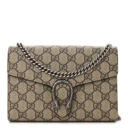 Gucci GG Supreme Monogram Mini Dionysus Chain Wallet Beige Taupe 1 of 14