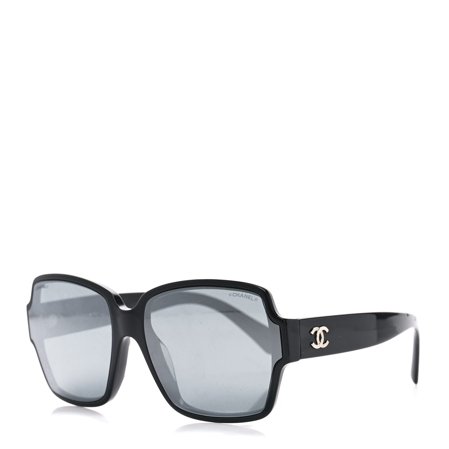 Acetate Square CC Sunglasses 5385 Black